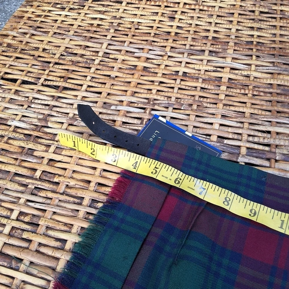 James Pringle Weavers True Tartan Wool Blend Skirt/ Kilt 10 NWT
